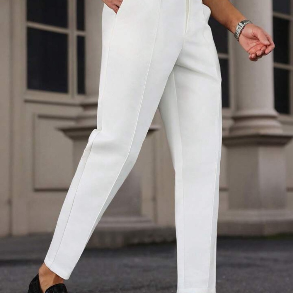 SALE‼️NEW Elegant White Men Pants Size XL